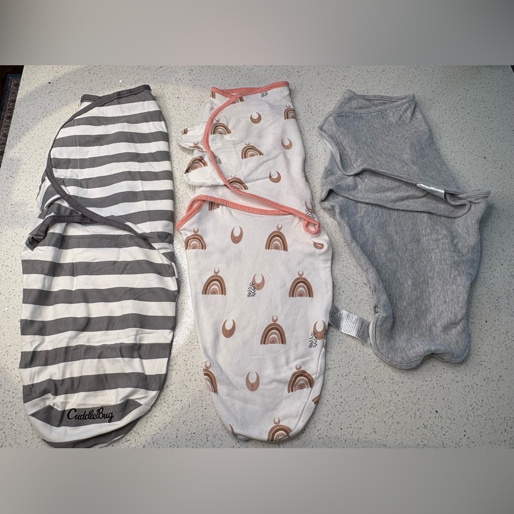 EUC Swaddle Bundle | aden + anais, CuddleBug, Baby Swaddle Wrap | Sleep sack